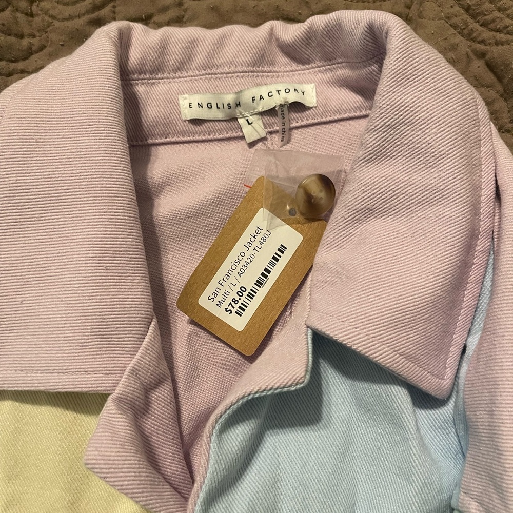 Color block shacket - Picture 2 of 2